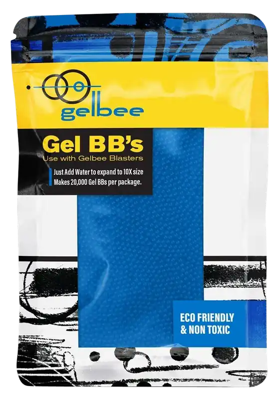Gelbee GFGBB6 Blue Gel BBs - 20,000 Count