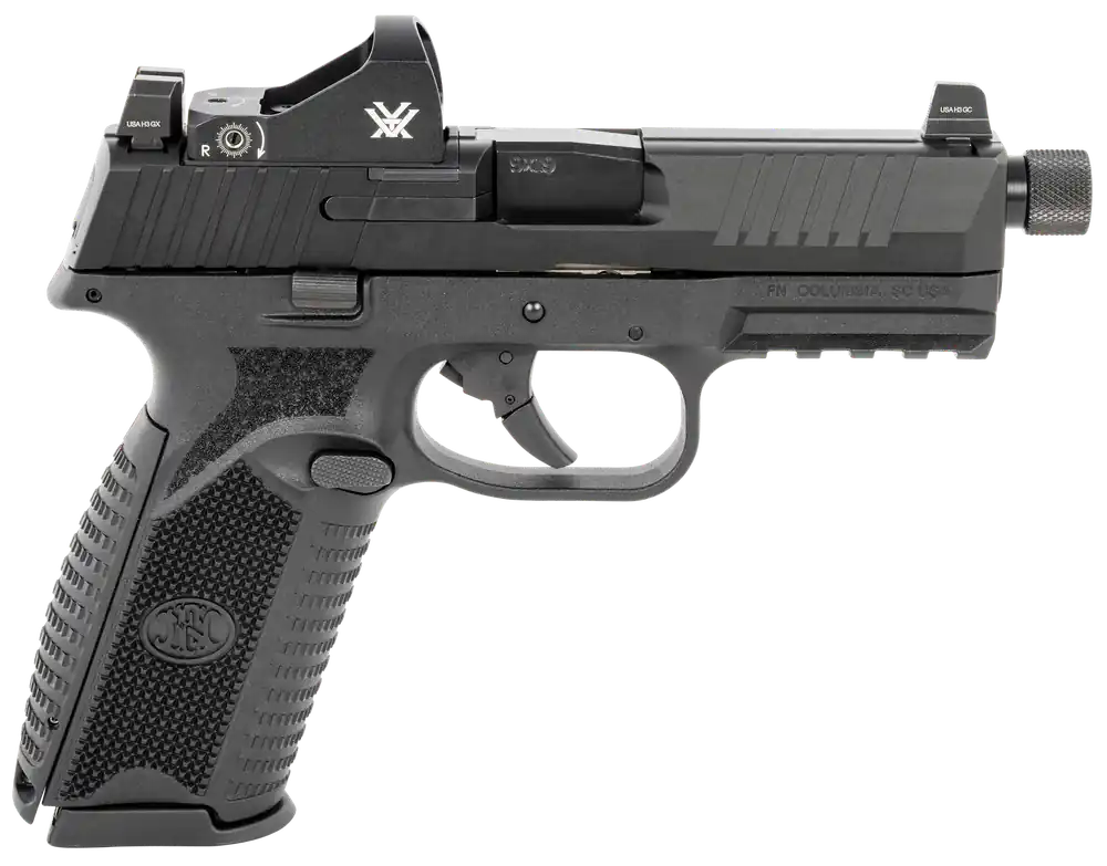 FN 66100844 509 Tactical 9mm Pistol with Viper Red Dot, Threaded Barrel, and Optic Cut Slide