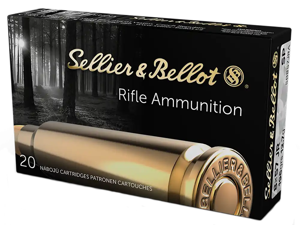 Sellier & Bellot 8x57mmJR 196gr Soft Point Rifle Ammo - 20 Rounds per Box