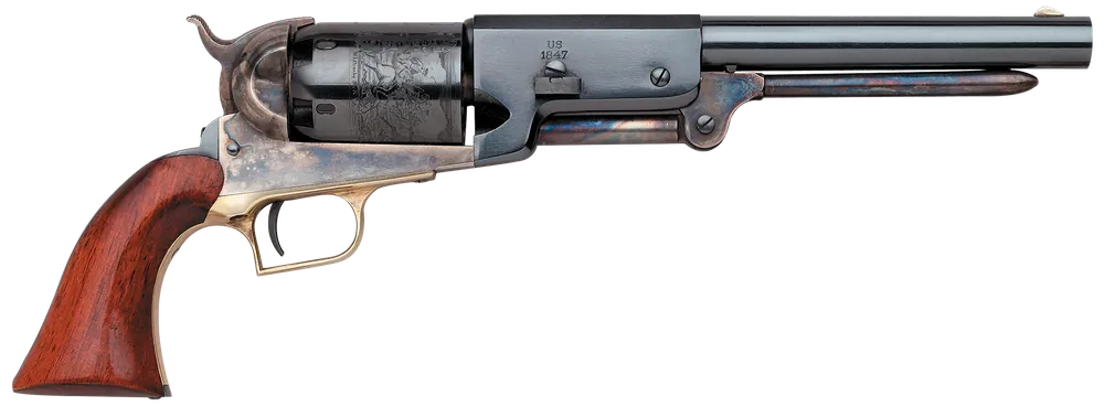 Taylors & Co 1847 Walker .44 Cal Revolver 9" 6rd Case Hardened Frame Blued Barrel Walnut Grip