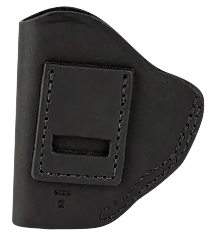 Uncle Mike's Leather IWB Holster for Small Frame Revolver - Right Hand, Matte Black