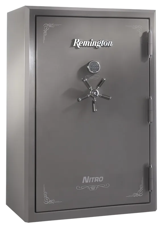 Seltzer Gray-Gloss Metallic Powder Coat Safe: Holds 56 + 8 - Sports Afield