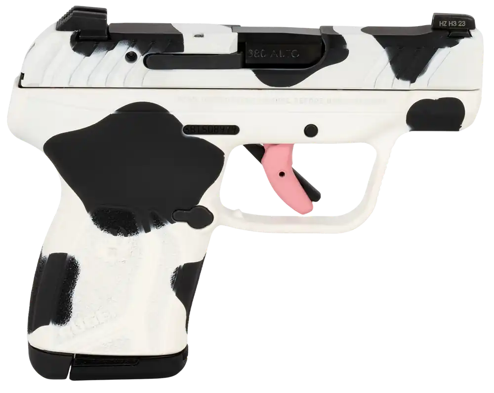 Ruger LCP Max 380 Auto Pistol - Cow Print Design, 10+1 Capacity, 2.80" Barrel