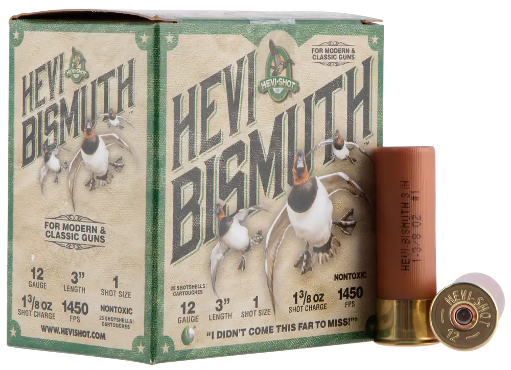 HEVI-Shot HS14001 12 Gauge Bismuth Ammo - 25 Rounds per Box