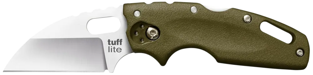 Cold Steel Tuff Lite Folding Knife with OD Green Handle and Pocket Clip