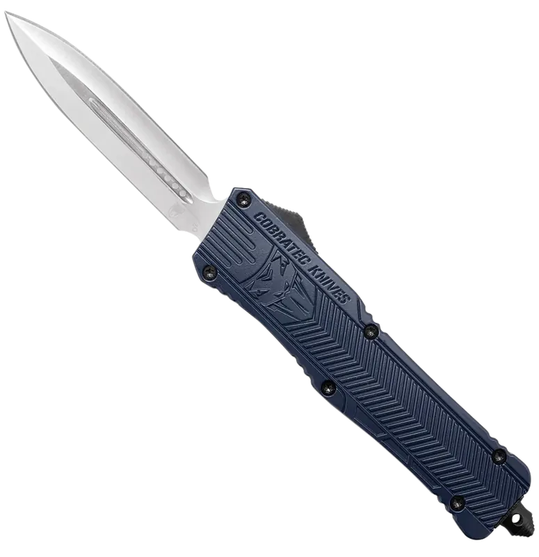 CobraTec CTK-1 Large OTF Dagger with NYPD Blue Handle and Glass Breaker