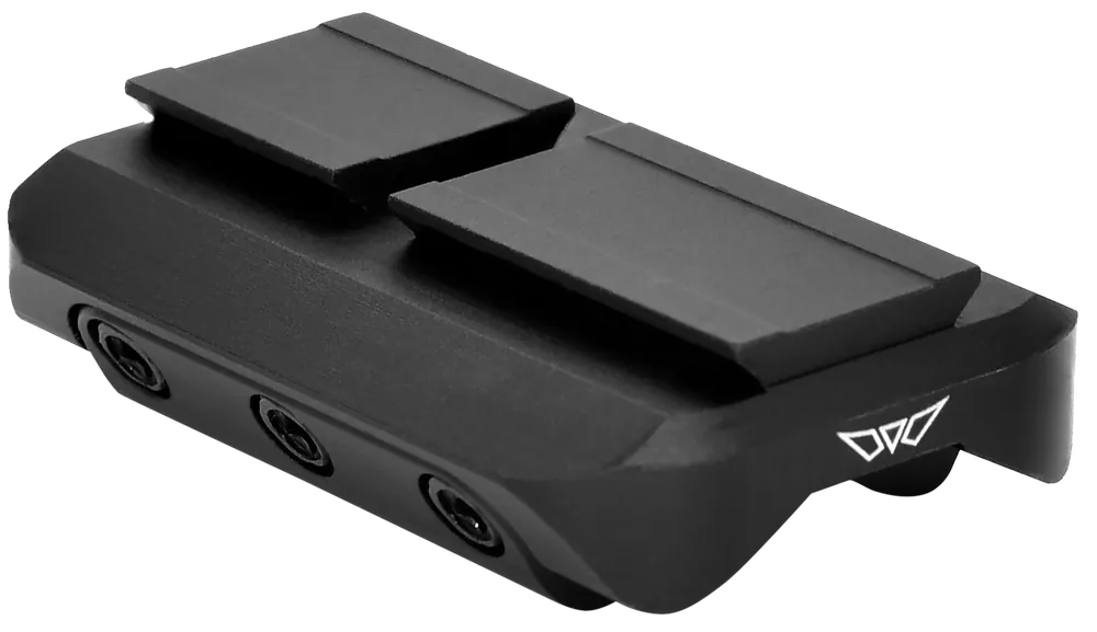 Warne 6112M Red Dot Reflex Mount for Shotgun Rib - Black Anodized Aluminum with ACRO Interface for Mini RDR Sights
