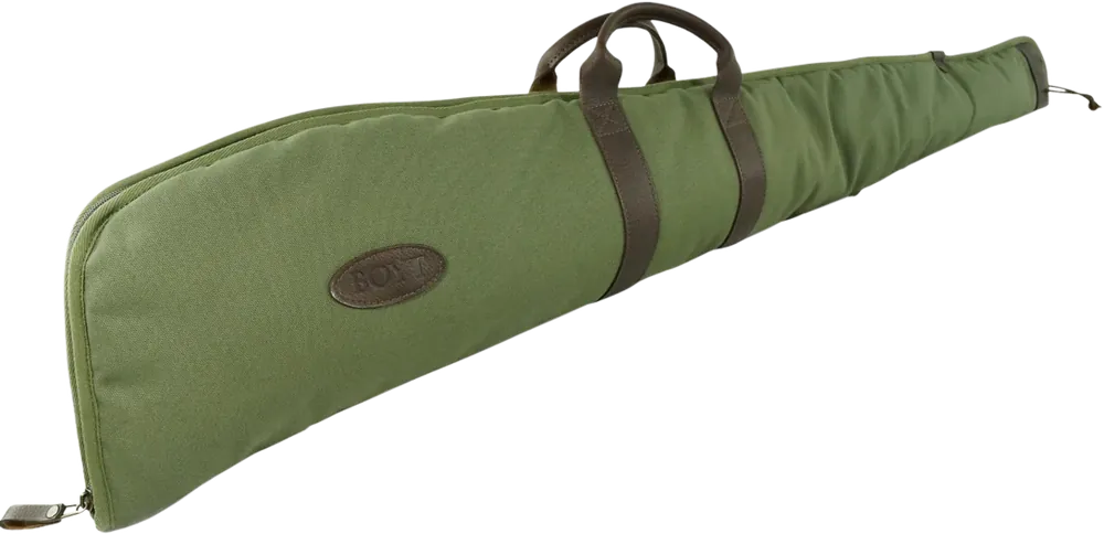 Boyt Harness 48" Green Canvas Rifle Case with Leather Accents and Flannel Lining
