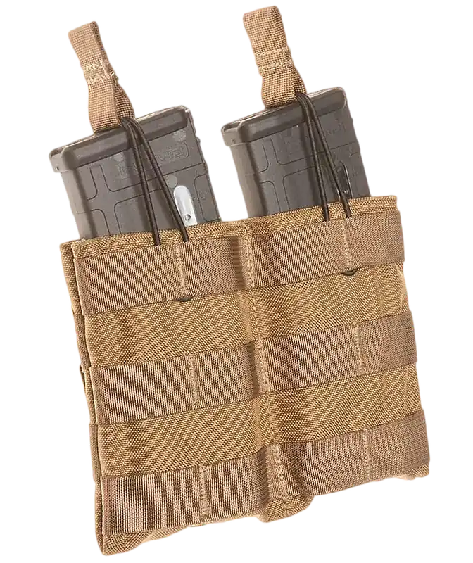 Tacshield T3507CY Double Rifle Speed Load Pouch - Coyote 1000D Nylon MOLLE