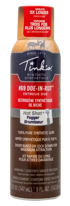 Tinks W5271 BL #69 Fogger Deer Attractant - Doe In Estrus Scent, 5 oz Aerosol