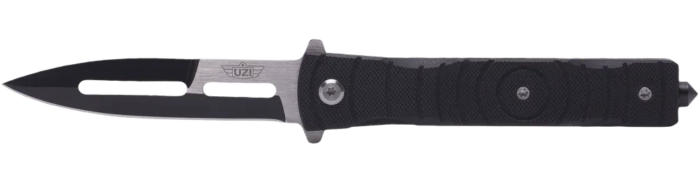 Uzi Accessories Mossad III Folding Knife with Glass Breaker and Metal Clip