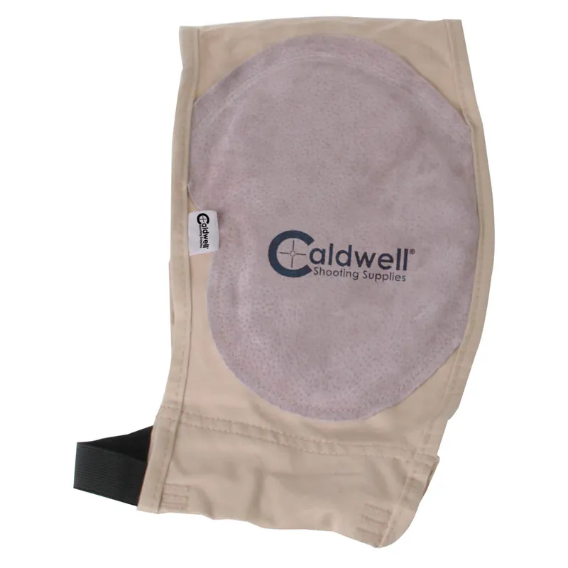 Caldwell Mag Plus Recoil Shield with Leather Pad - Ambidextrous Tan Cloth