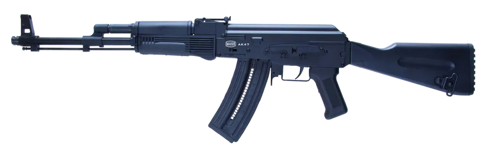 Mauser Rimfire 4070024 AK-47 .22 LR Rifle with Black Wood Finish and Adjustable Sights