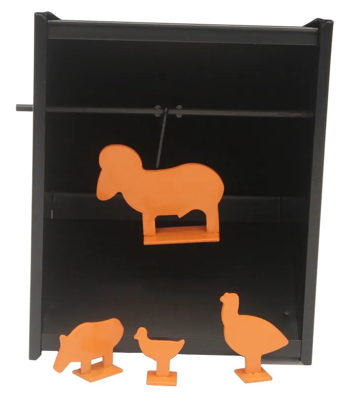Beeman 2085 Steel Pellet Trap with Orange Target for Airgun Silhouette and Paper Shooting