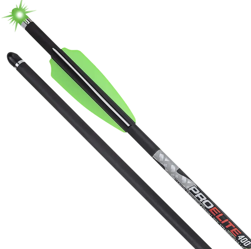 Tenpoint Pro Elite 400 Alpha Blaze Carbon Arrows 20" .003 Straightness - 3 Pack (Green)