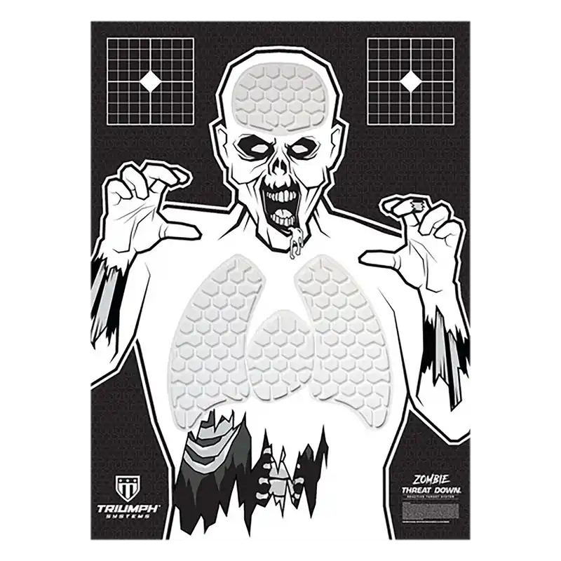Zombie Reactive Splatter Target - 30" x 22" Hanging Paper by Triumph Systems