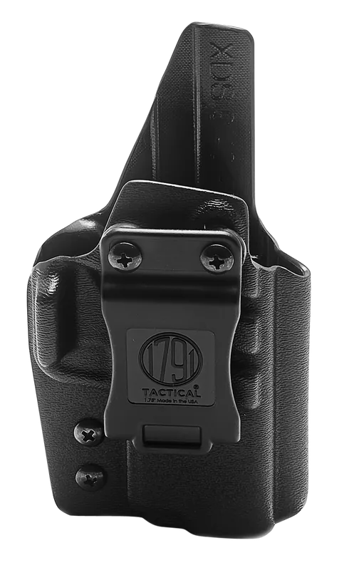 Tactical Kydex IWB Holster with Belt Clip for Springfield XD-S - 1791 Gunleather TACIWBXDSBLKR