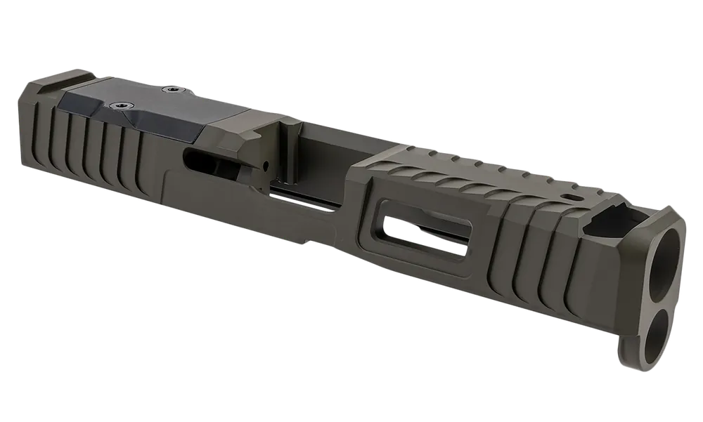 Zaffiri Precision Custom Slide for Glock 19 Gen 5 - OD Green Stainless Steel
