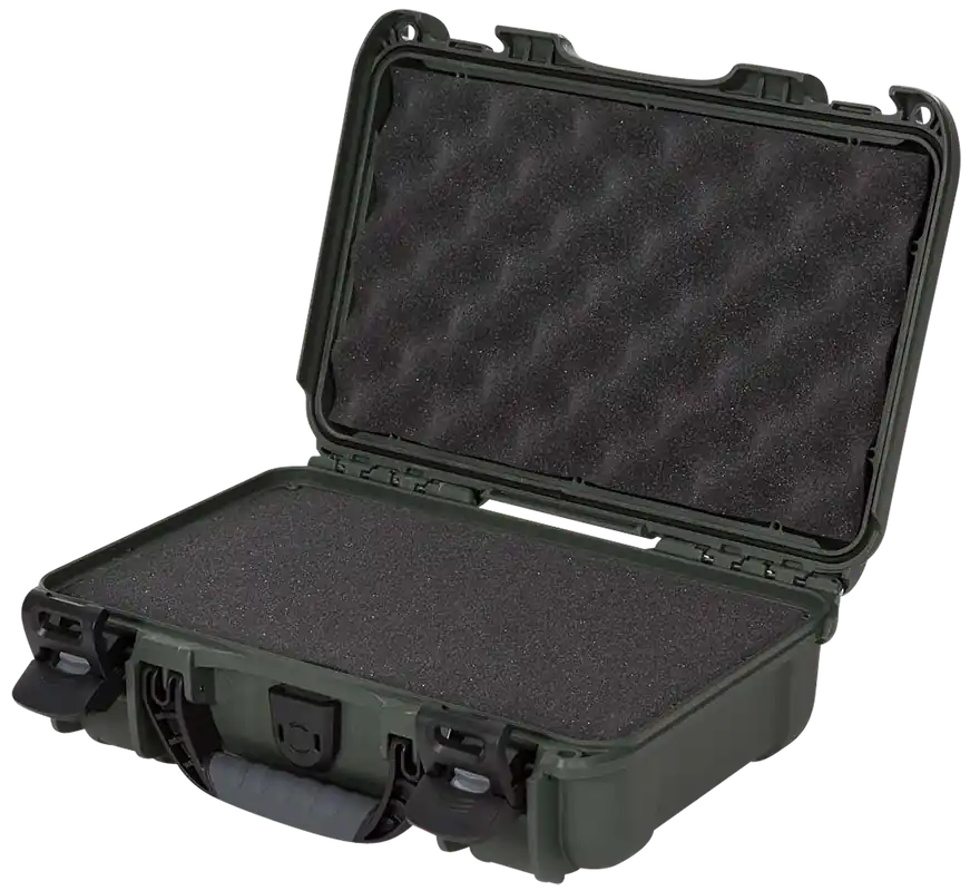 Nanuk 909 Waterproof Olive Resin Case with Foam - Airline Approved, 11.44" x 7" x 3.68" Interior