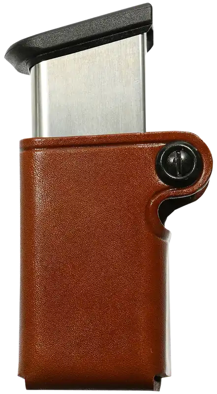 Galco SMC22 Tan Leather Mag Case for Walther P99, Fits 1.75" Belts, Ambidextrous