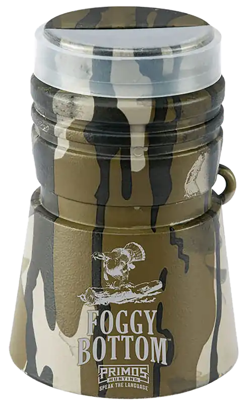 Primos PS2908 Foggy Bottom Snuff Tube in Mossy Oak Bottomland Camo