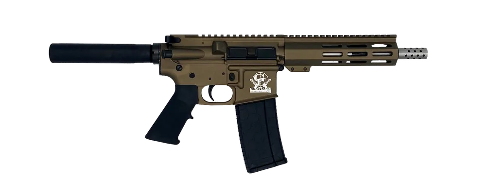 Great Lakes Firearms GL15223SSPBRZ AR-15 Pistol with 7.50" Stainless Barrel and Bronze Receiver