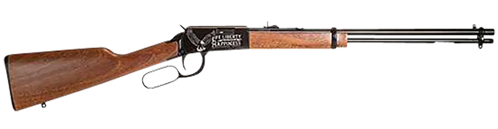 Rossi RL22W201WDEN19 Rio Bravo Lever Action .22 WMR Rifle with July 4 Eagle Engraving