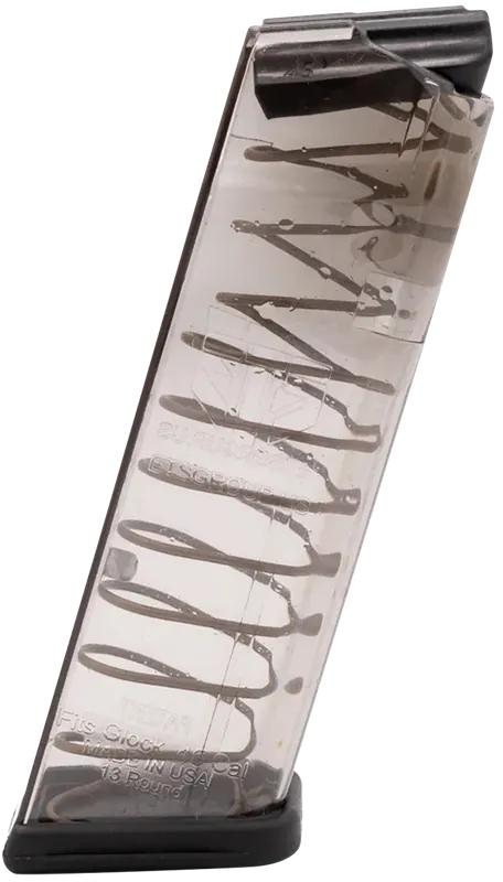 ETS Group GLK21 13-Round 45 ACP Clear Polymer Magazines for Glock 21/30/41