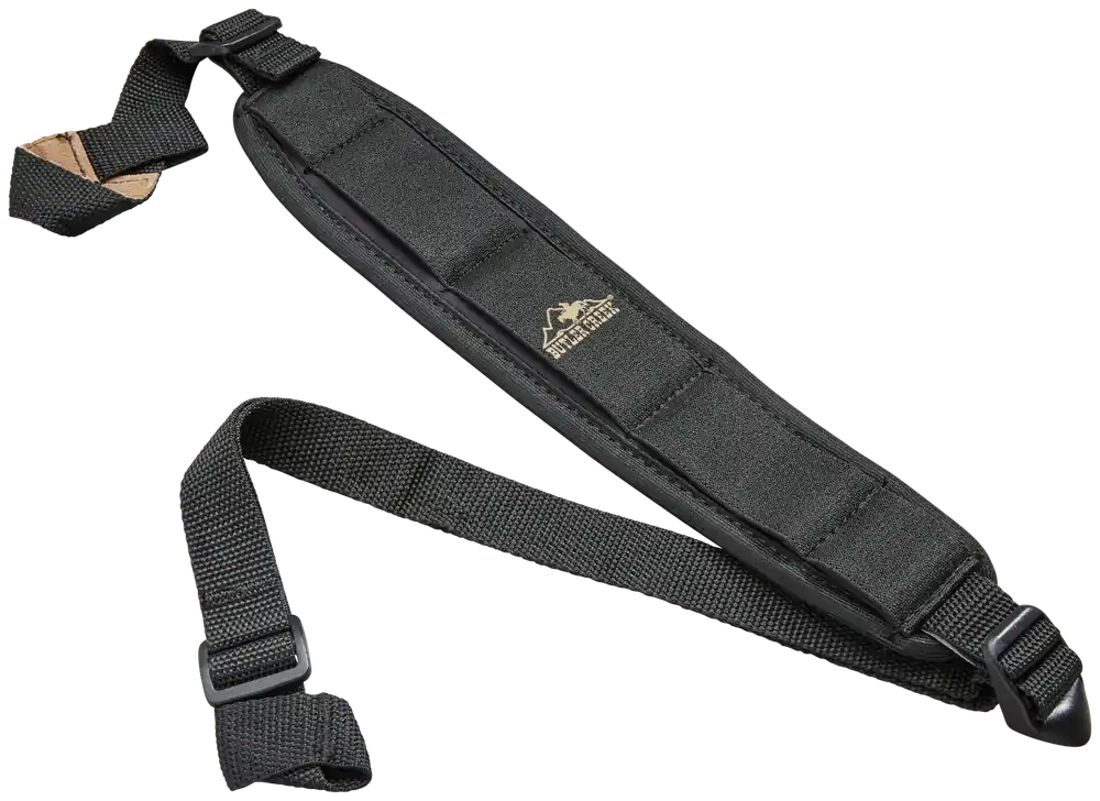 Butler Creek Comfort Stretch Shotgun Sling - Black Neoprene, Non-Slip, Adjustable, 2.50" Wide