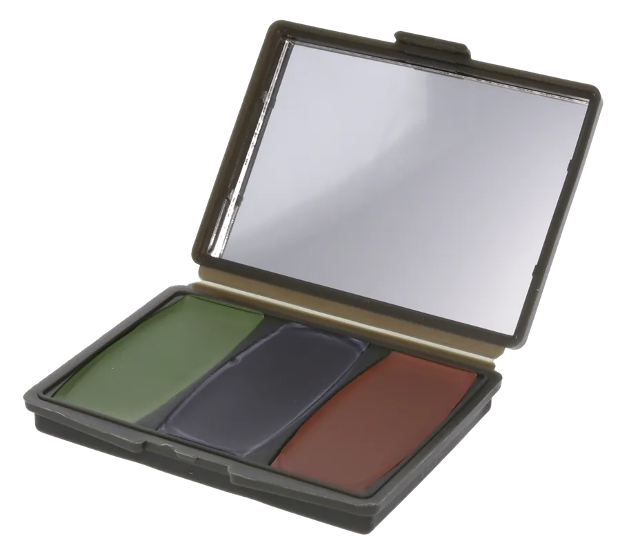 Camo-Compac Woodland Makeup Kit: Black, Brown, Green - Hunters Specialties 00260