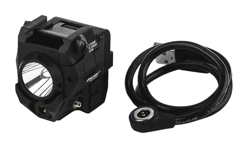 iProtec 6751 RM185LSG Rail-Mount Firearm Light with Green Laser - Black, 185 Lumen White Light