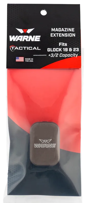 Warne MEG1932DE Glock Magazine Extension - 6061-T6 Aluminum, Hardcoat Anodized FDE Finish, Adds Capacity