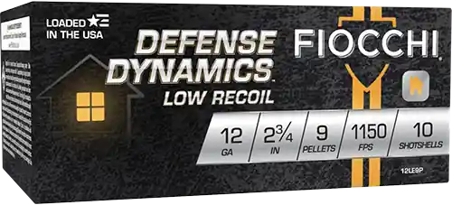 Fiocchi Defense Dynamics 12 Gauge Low Recoil Buckshot - 10 Rounds/Box