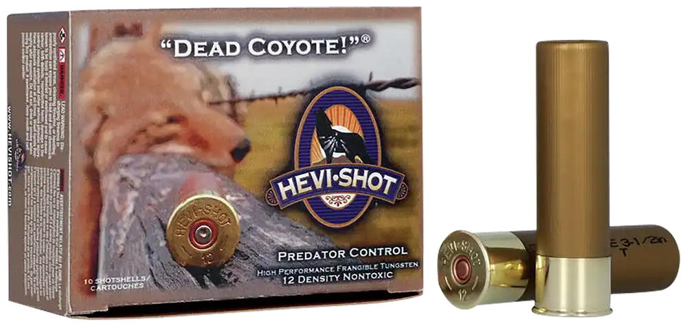 HEVI-Shot HS43035 Dead Coyote 12Gauge 3.50" 1 5/8oz TungstenT Shot 10 Per Box/10 Case