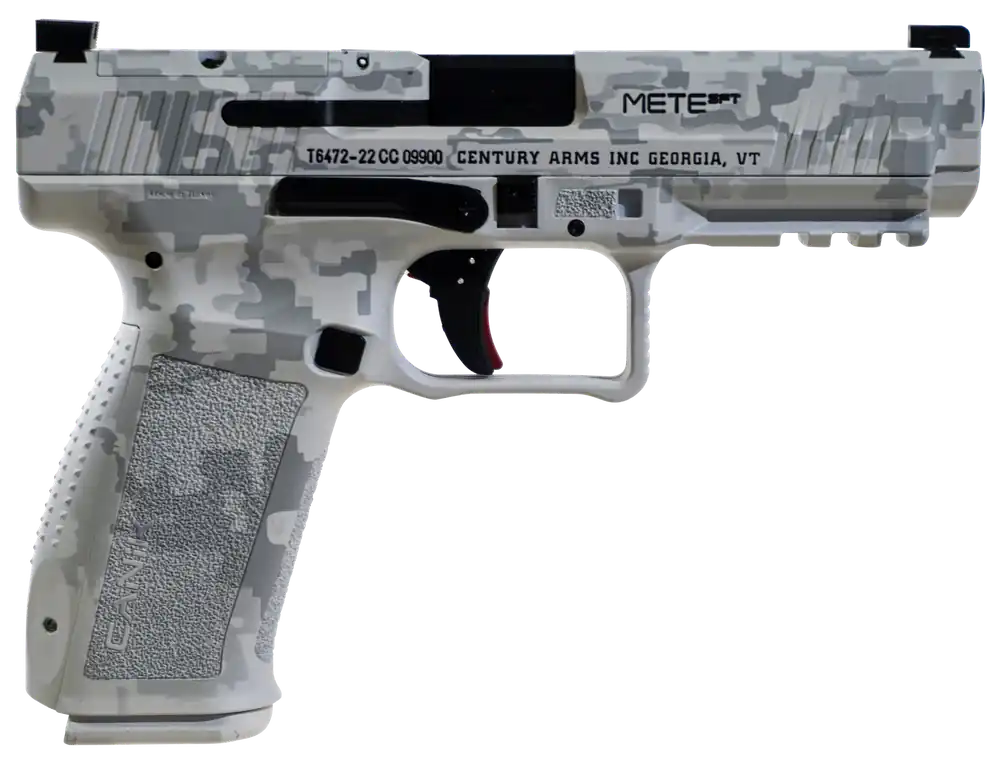 Canik Mete SFT 9mm Luger Pistol with Arctic Digital Camo and Optic Ready Slide