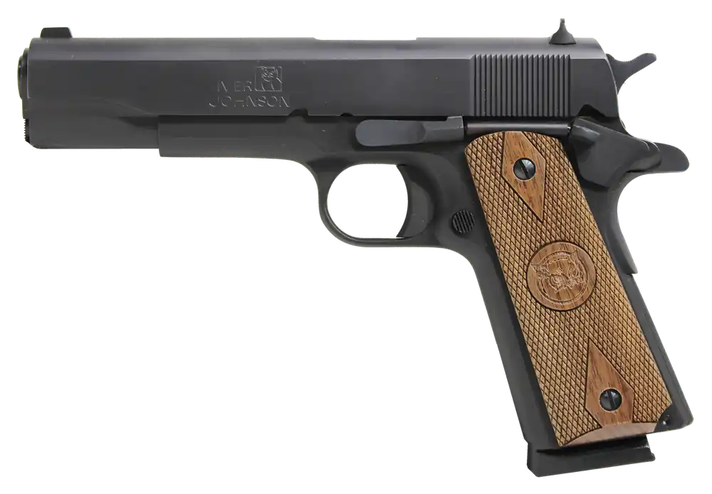 Iver Johnson 1911A1 Government 70 Series .45 ACP Pistol with Walnut Grip
