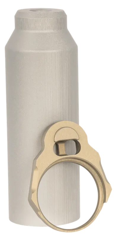 Q LLC Honey Badger Buffer Tube Sleeve Gray with End Plate