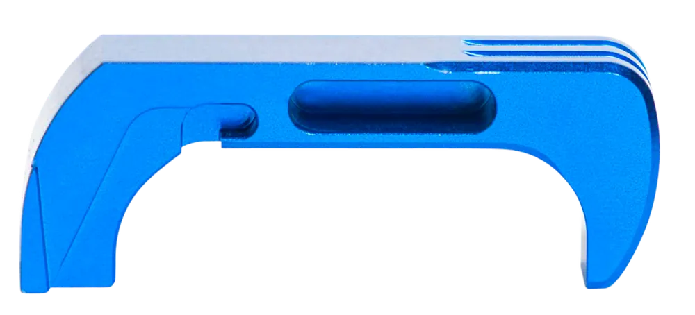 Extended Mag Catch for Glock Gen4-5, Blue Anodized Aluminum by Cross Armory
