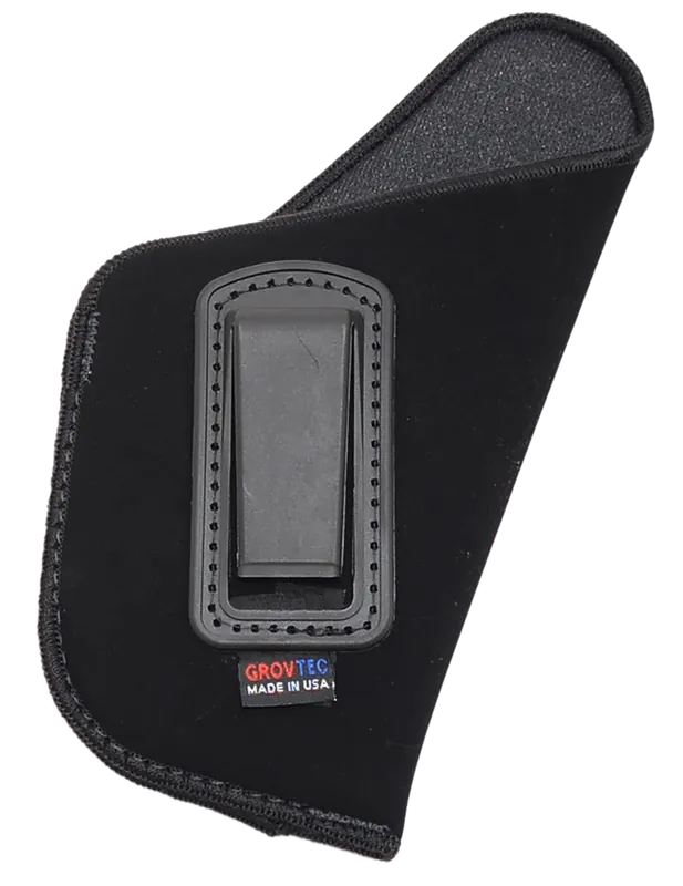 GrovTec US Inc GTHL14116R IWB Holster for Large Semi-Auto 3-4" Barrel, Right Hand, Black Suede