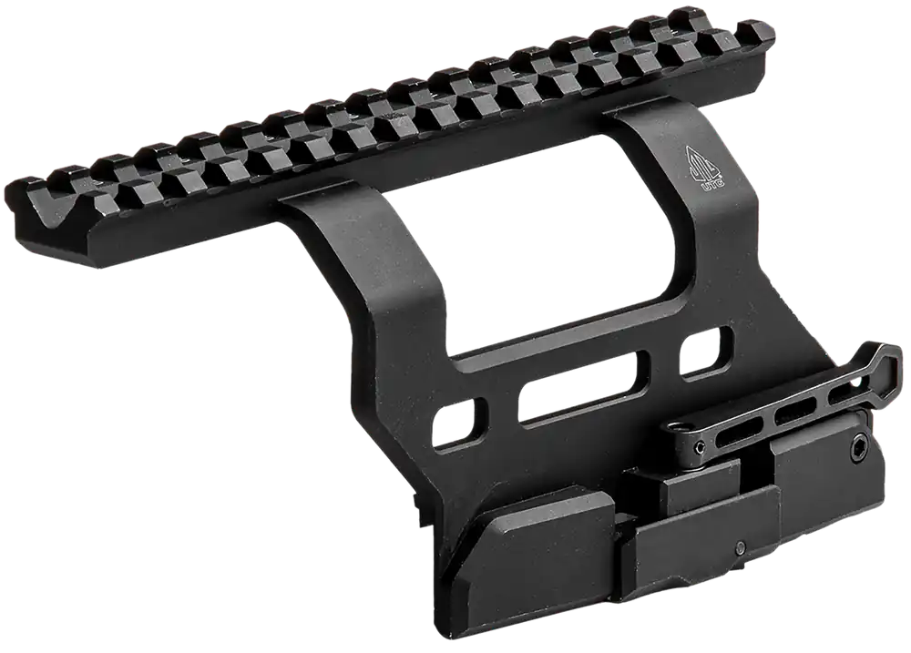 Leapers MTUAK01 Quick-Detach AK Side Mount - Matte Black Aluminum, 6.69"