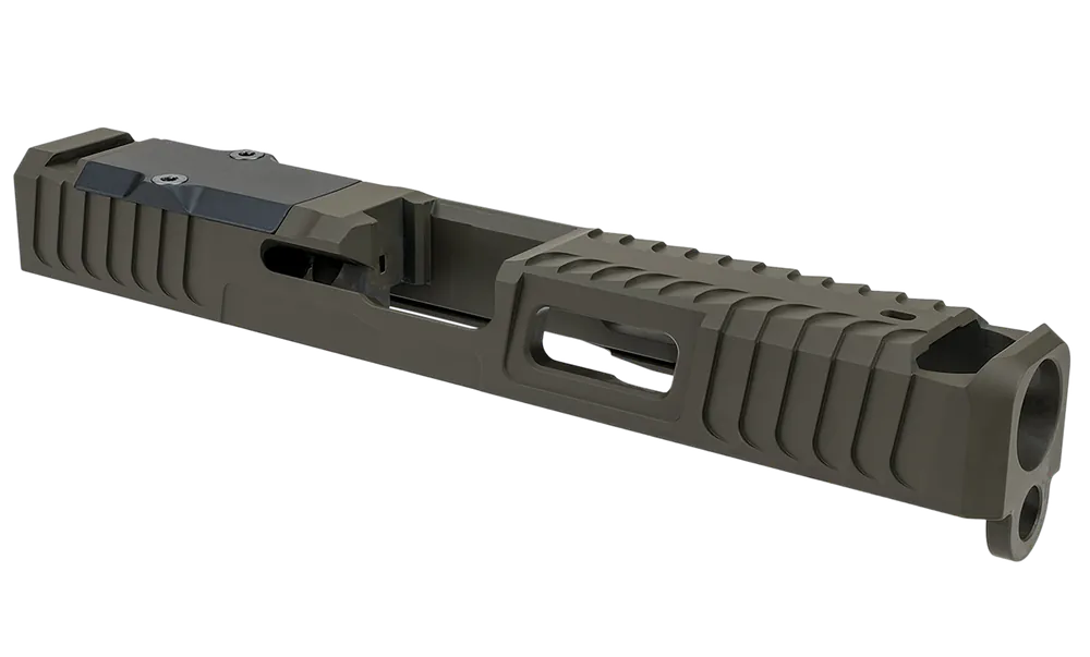 Custom Zaffiri Precision Slide for Glock 17 Gen 3 - OD Green Stainless Steel