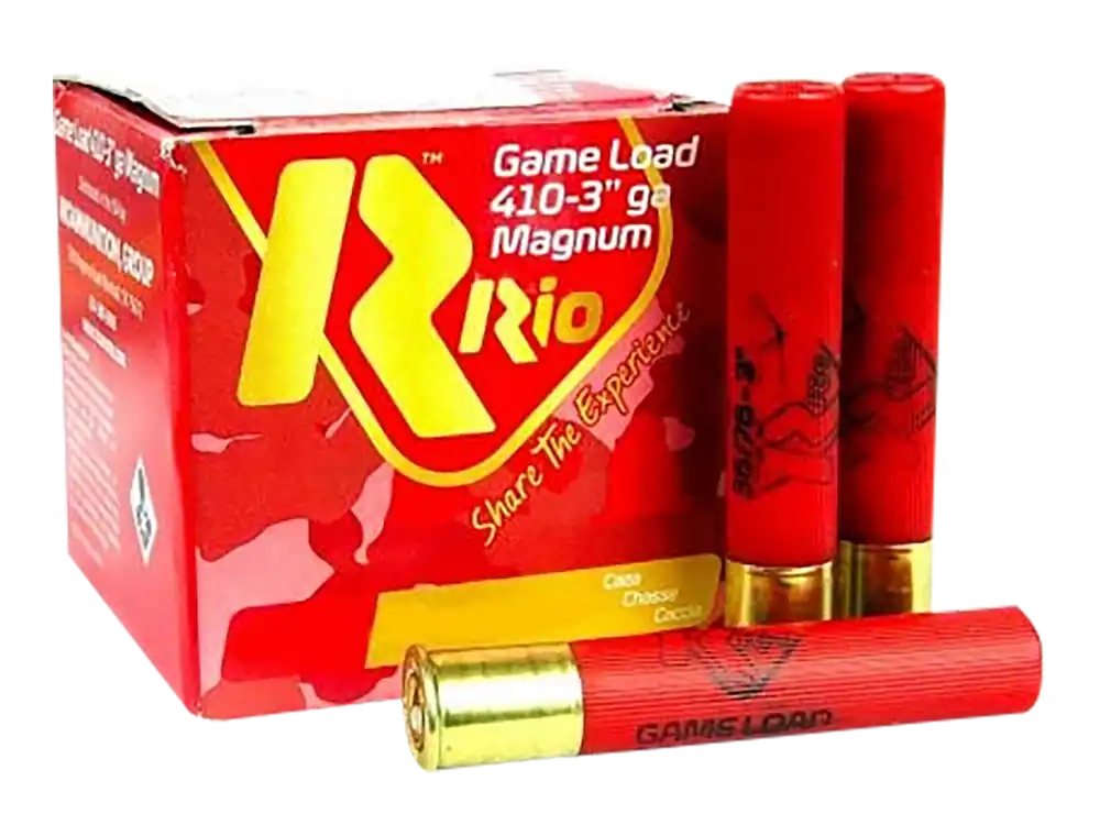 Rio Ammunition RCHV368 410 Gauge Game Load - 3" 11/16oz #8 Shot, 25 Rounds per Box, 10 Boxes per Case
