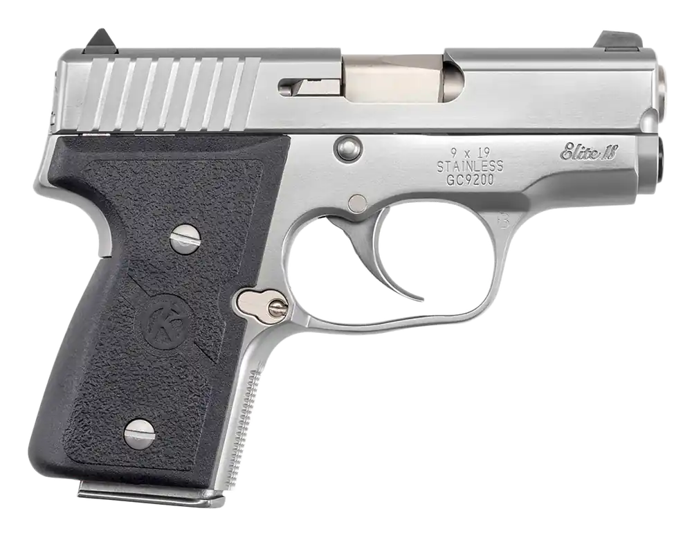 Kahr Arms M9098A MK Elite 9mm Luger with Polished Stainless Steel Finish and Textured Grip