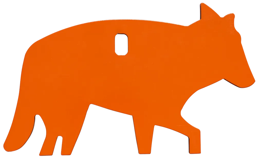 Champion 44917C Rimfire Orange Steel Coyote Target