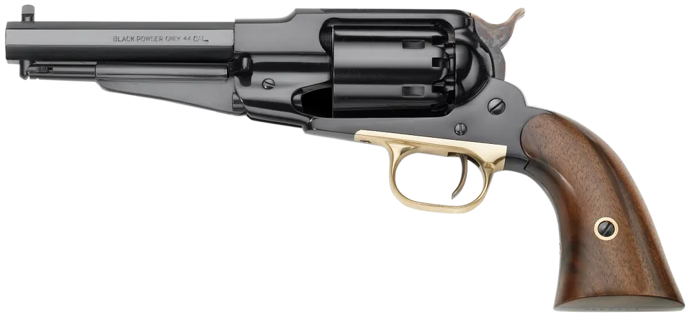 Pietta 1858 Army Remington Sheriff .44 Caliber Revolver with Blued Finish and Walnut Grip