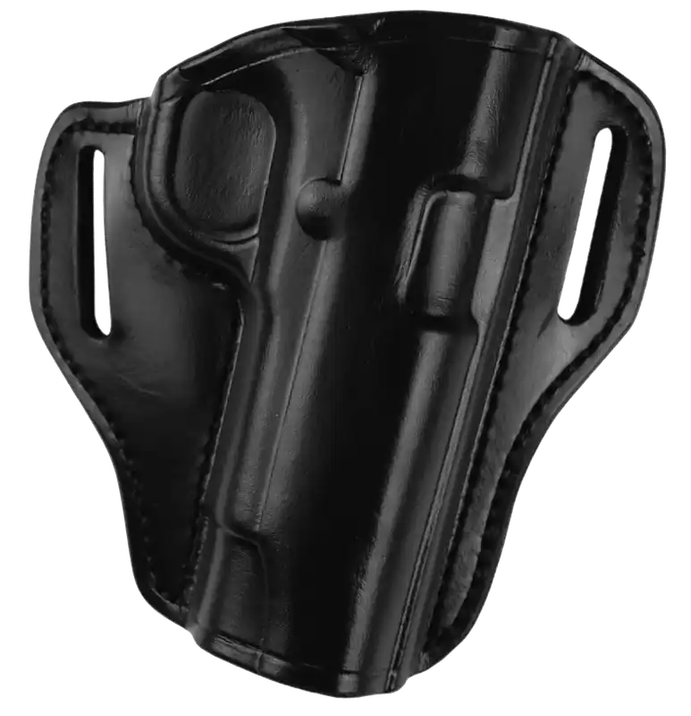 Bianchi 25054 57 Remedy OWB Black Leather Belt Slide Holster for S&W J Frame, Model 36 & 640, Right Handed