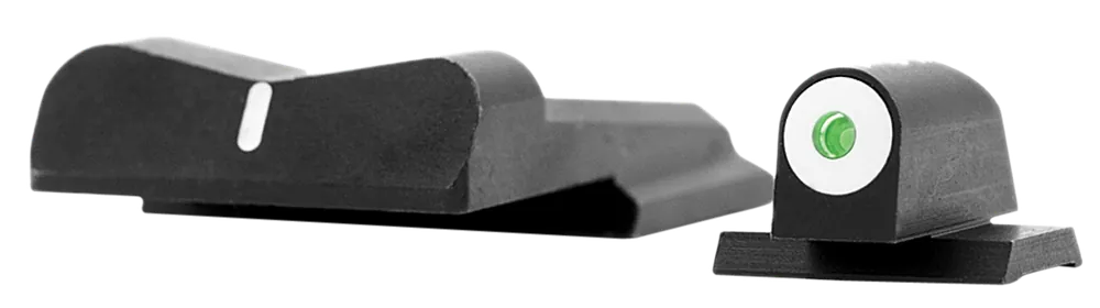 XS Sights SW0019S3 DXW Big Dot Night Sights for Smith & Wesson - Black with Green Tritium Front & White Stripe Rear