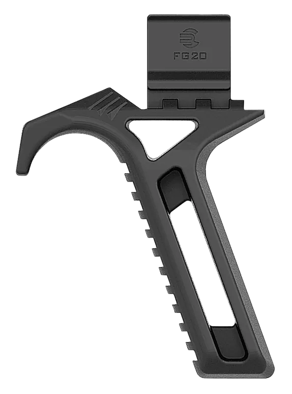 Recover Tactical FG20-01 Black Polymer Angled Grip for Stabilizers 20/20N, 20/21, 20/22 & 20/80