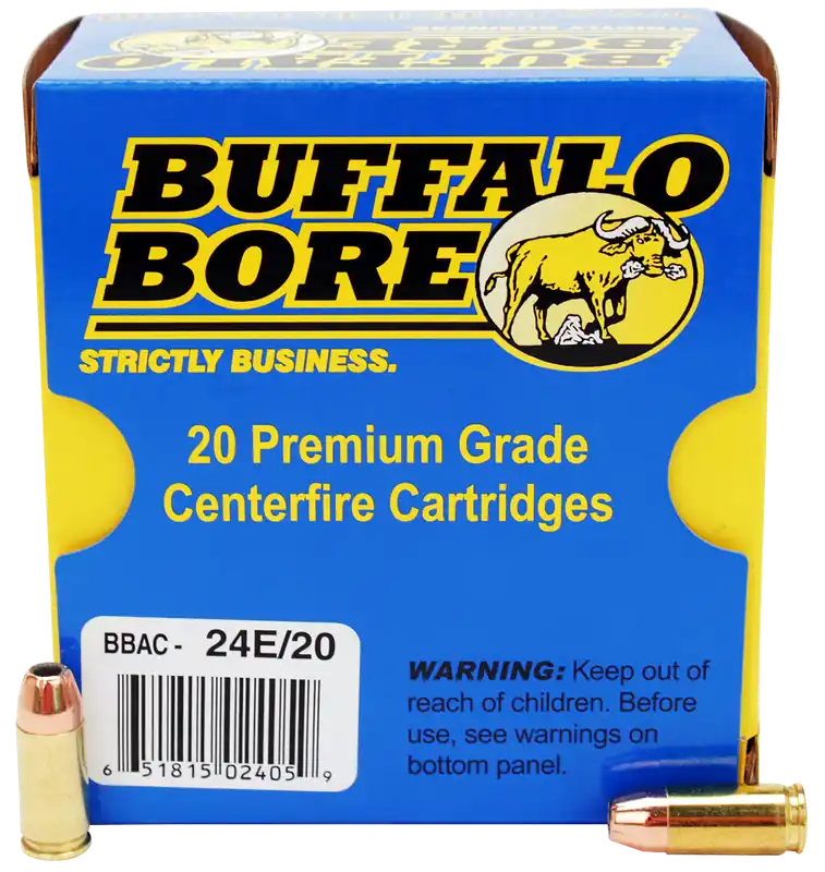 Buffalo Bore 9mm Luger +P 124gr JHP Personal Defense Ammo - 20/Box