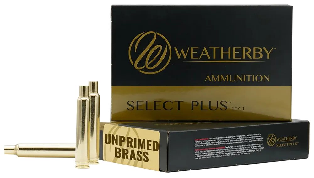 Weatherby BRASS303 Unprimed 30-378WthbyMag Rifle Brass - 20 Count Box